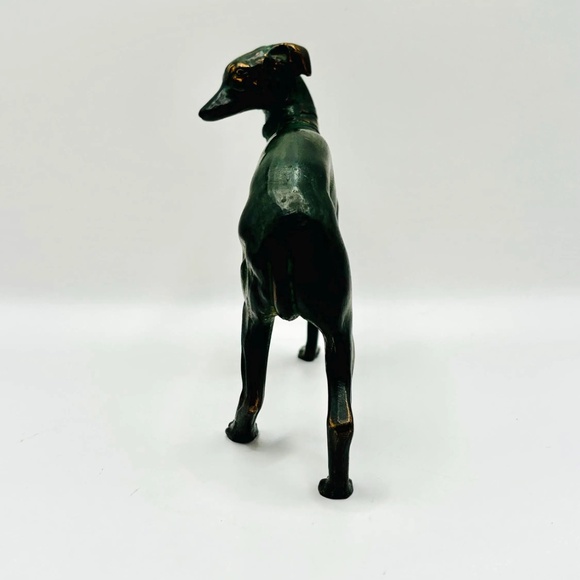 Vintage Italian Bronze Sculpture of a Greyhound/Whippet 5.5" - Picture 4 of 10